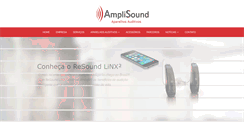 Desktop Screenshot of amplisound.com.br